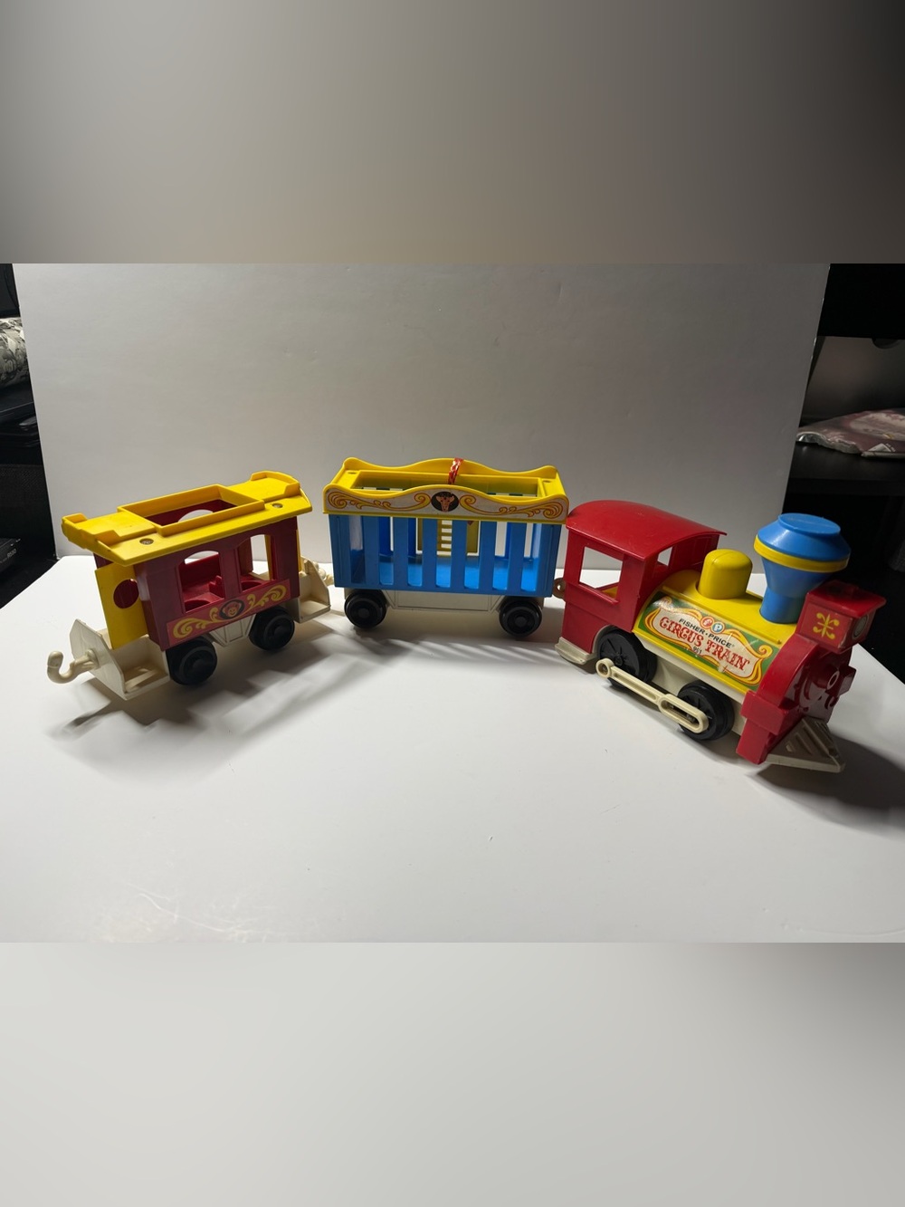 Fisher Price Little People Circus Train # 991 vintage 1973 Engine Whistle Works